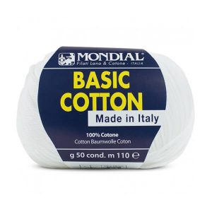 hilo mondial basic cotton blanco