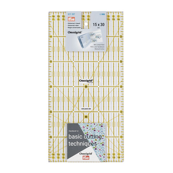 Regla de patchwork de la marca Omnigrid 15 x 30 cm - Komola Krafts