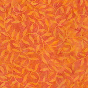 Tela Batik ramitas color naranja